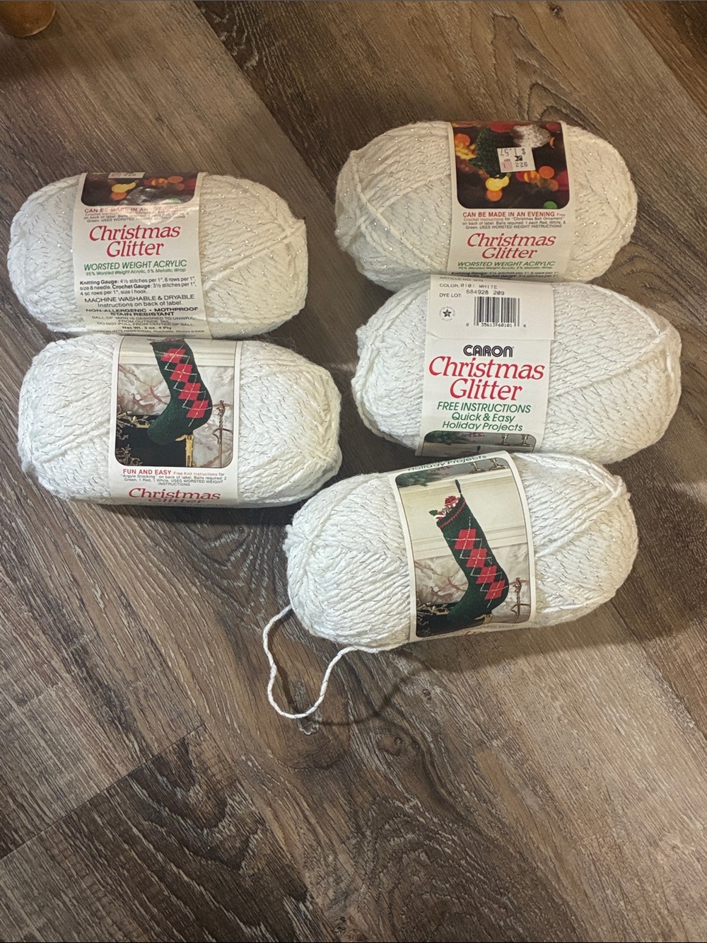 Caron Christmas glitter yarn (5)